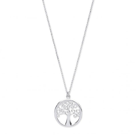 925 Sterling Silver Tree of Life Necklace 16" extends to 18"