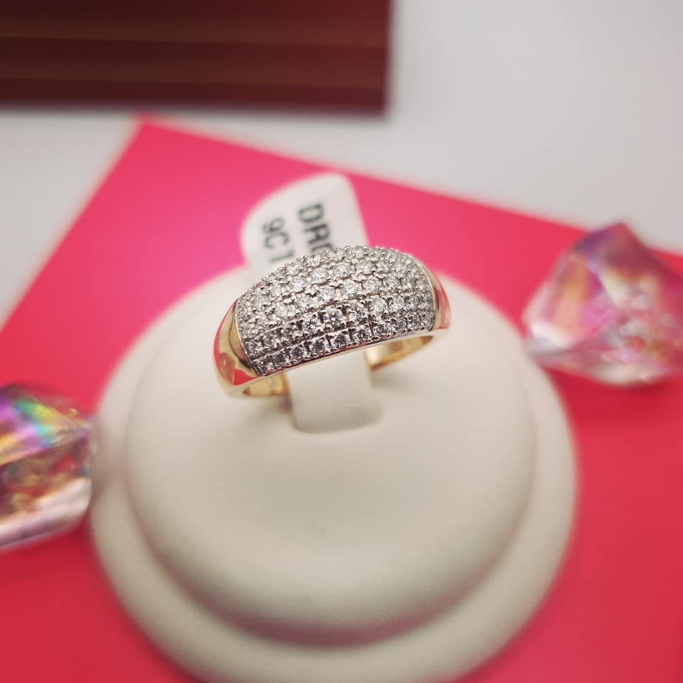9ct Yellow Gold 0.50ctw Diamond Bombay Ring