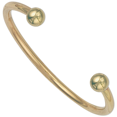 9ct Yellow Gold Ladies / Gents 4mm Solid Torque Bangle