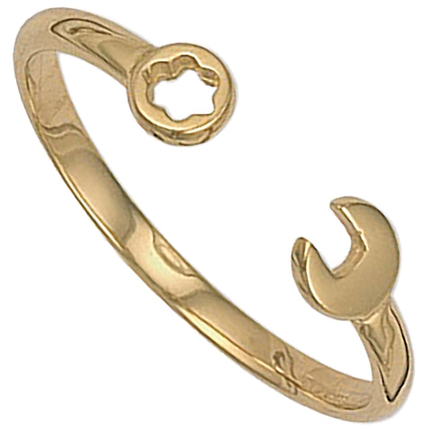 9ct Yellow Gold Childs Spanner Bangle
