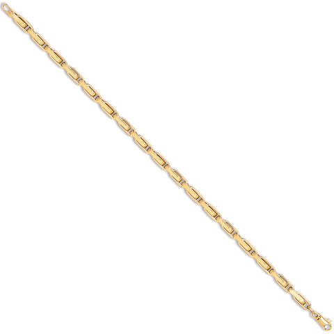9ct Yellow Gold Belcher Box Ladies 7" Bracelet