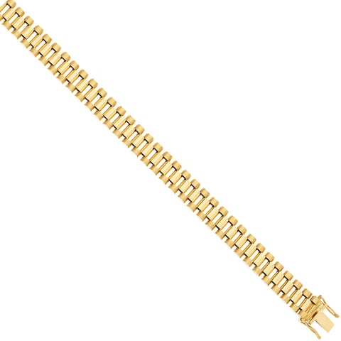9ct Yellow Gold Fancy Link Ladies/Gents Bracelet