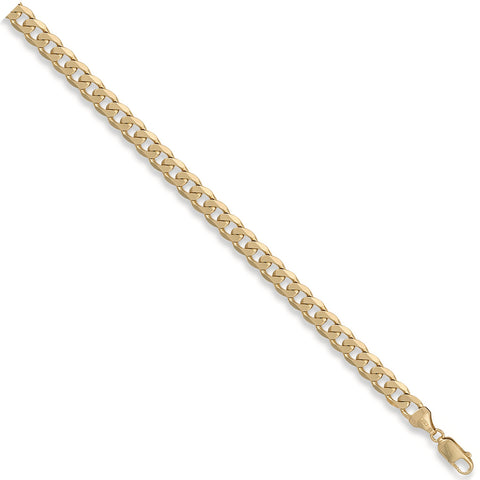 9ct Yellow Gold 7.0mm Curb Chain