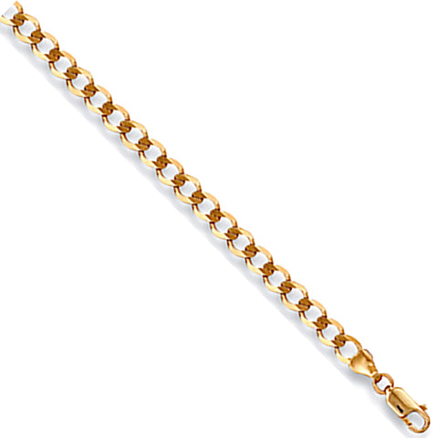 9ct Yellow Gold 3.5mm Economy Curb Chain
