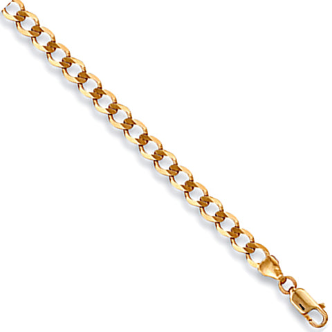 9ct Yellow Gold 4.2mm Economy Curb Chain