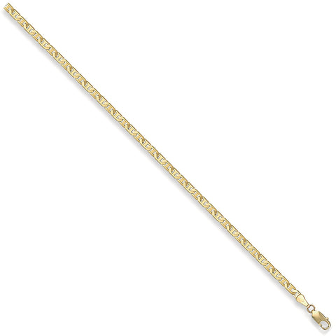 9ct Yellow Gold 3.0mm Flat Anchor Chain