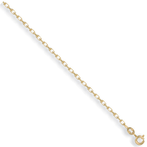 9ct Yellow Gold 1.9mm Diamond Cut Belcher Chain