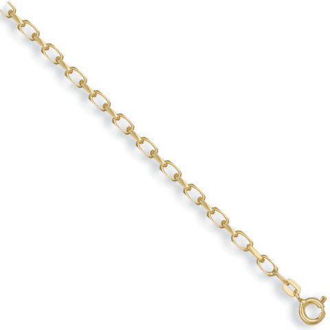 9ct Yellow Gold 2.8mm Diamond Cut Belcher Chain