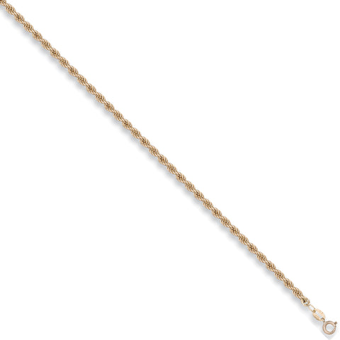 9ct Yellow Gold 3.2mm Hollow Rope Chain