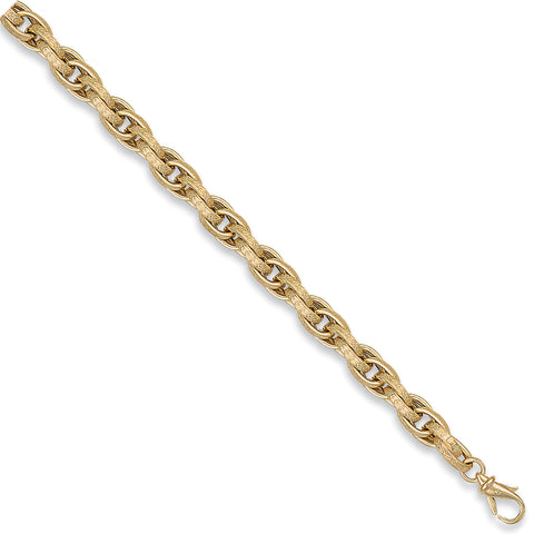 9ct Yellow Gold 8.5mm Hollow Prince of Wales Chain