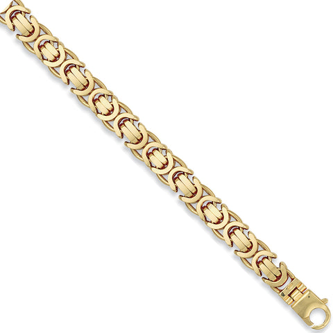 9ct Yellow Gold 11.5mm Byzantine Chain