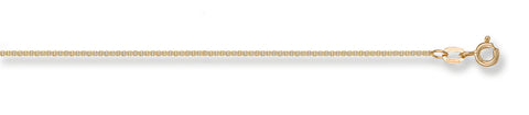 9ct Yellow Gold 0.9mm Box Chain