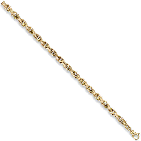 9ct Yellow Gold 5.7mm Hollow Prince of Wales Chain