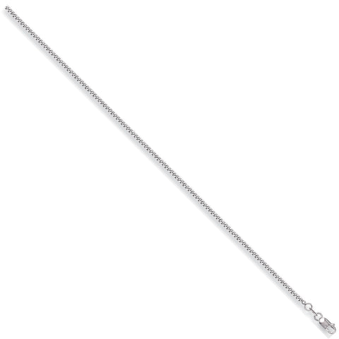 18ct White Gold 1.8mm Curb Chain