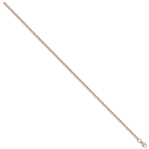 9ct Rose Gold 2.7mm Belcher Chain