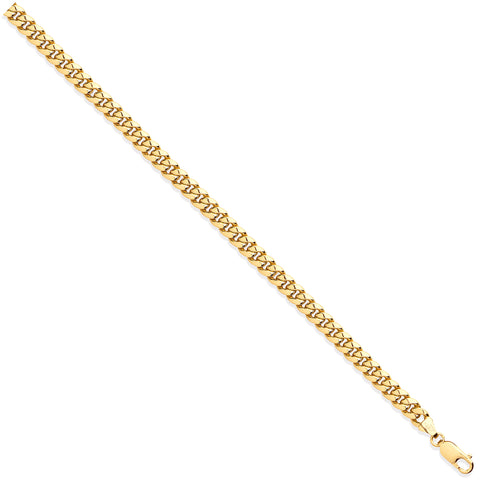 9ct Yellow Gold 6.0mm Hollow Domed Curb Chain