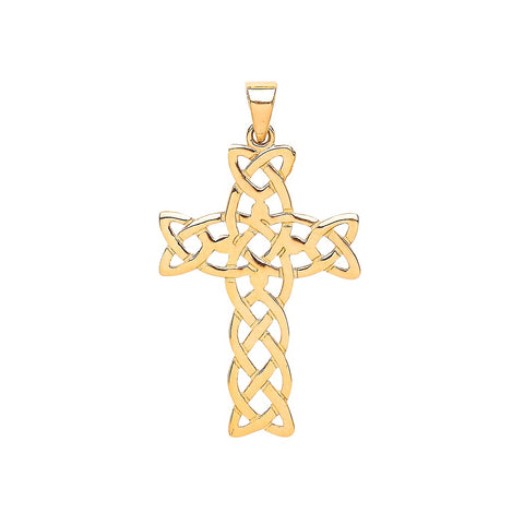 9ct Yellow Gold Celtic Cross