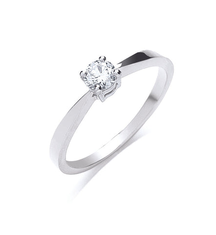 Platinum 0.25ct Diamond Engagement Ring