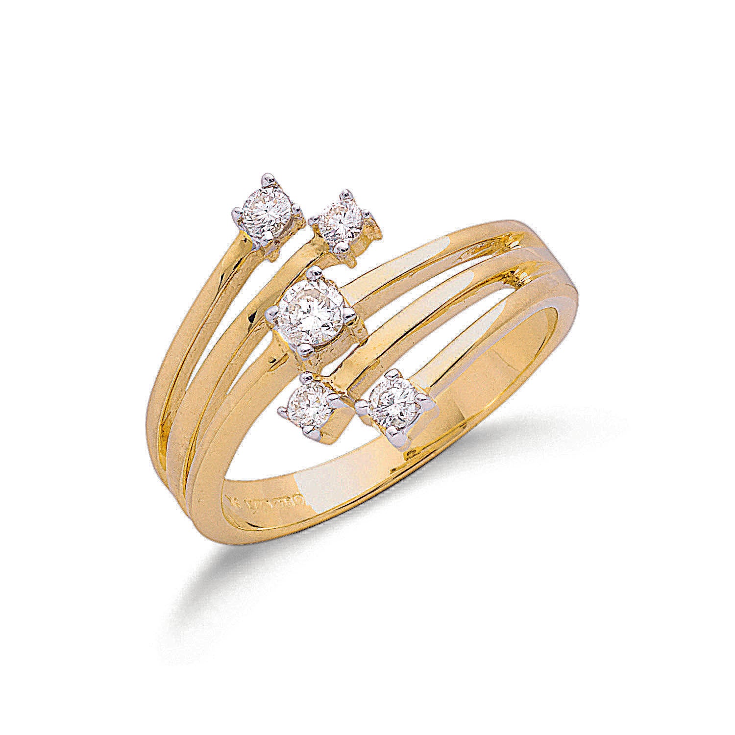 9ct Yellow Gold 0.30ct Diamond Ring