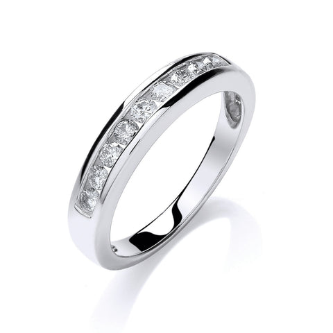 9ct White Gold 0.35ct Diamond Eternity Ring