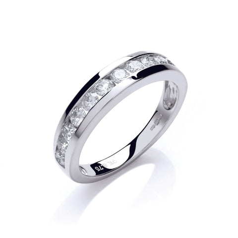 9ct White Gold 0.50ct H/SI Diamond Eternity Ring