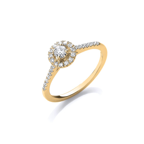 18ct Yellow Gold 0.37ct Fancy Engagement Ring