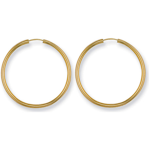 9ct Yellow Gold 34mm Sleepers
