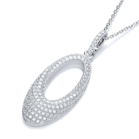 925 Sterling Silver Micro Pave' Fancy Pendant Cz with 18" Chain 5