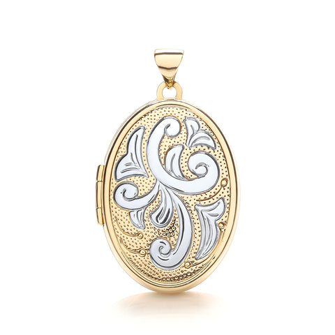 9ct Yellow Gold Oval Shaped Family Locket