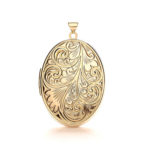 9ct Yellow Gold Oval Shaped Family Locket