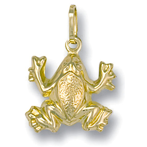 9ct Yellow Gold Frog Pendant