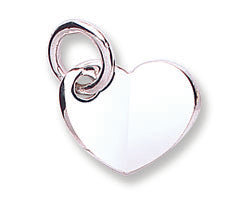 9ct White Gold Heart Pendant