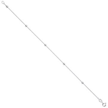 925 Sterling Silver Beads Chain Anklet
