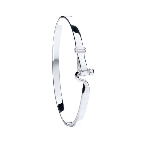 925 Sterling Silver ladies Hook Bangle