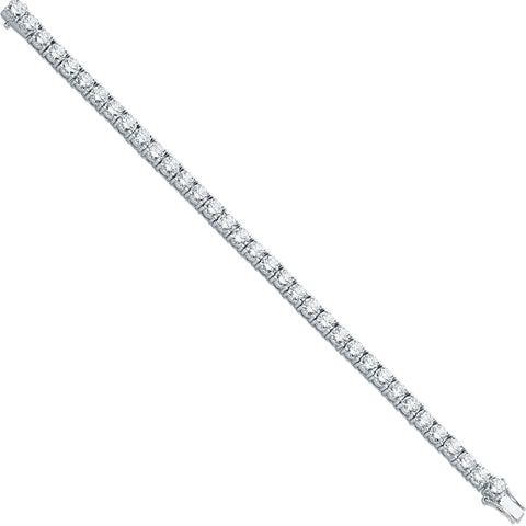 925 Sterling Silver 5.5mm Cz Tennis Bracelet
