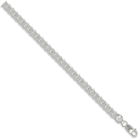 925 Sterling Silver Curb Chain 8mm