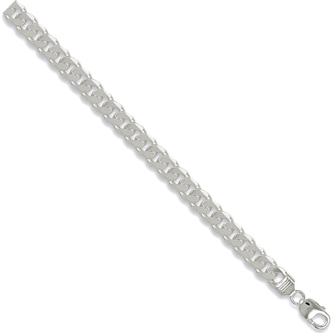 925 Sterling Silver Curb Chain 9mm