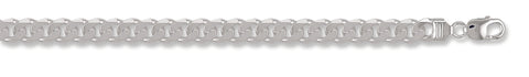 925 Sterling Silver Curb Chain 9mm