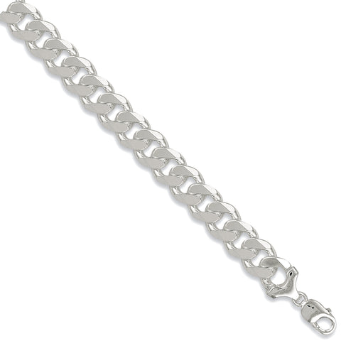 925 Sterling Silver 15mm Curb Chain / Bracelet