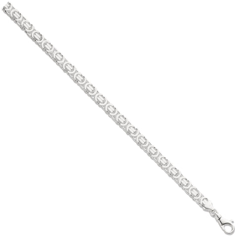 925 Sterling Silver Byzantine Chain 7mm Thick