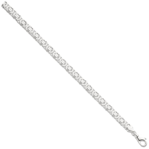 925 Sterling Silver Byzantine Chain 6.8mm Thick