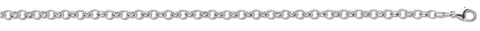 925 Sterling Silver Round Belcher Chain 4mm