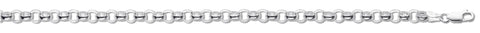 925 Sterling Silver Round Belcher Chain 5mm