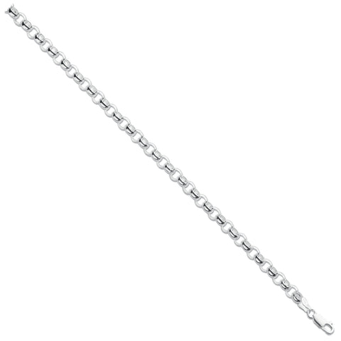 925 Sterling Silver Round Belcher Chain 5mm