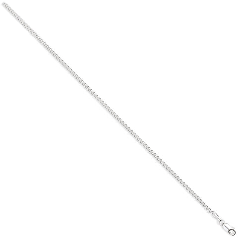 925 Sterling Silver 2.5mm Spiga Chain