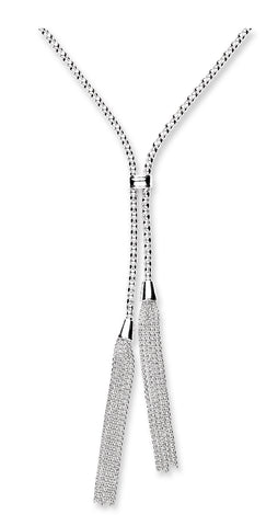 925 Sterling Silver Tassel Drop Chain