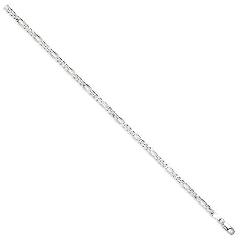 925 Sterling Silver Figaro Chain 4mm