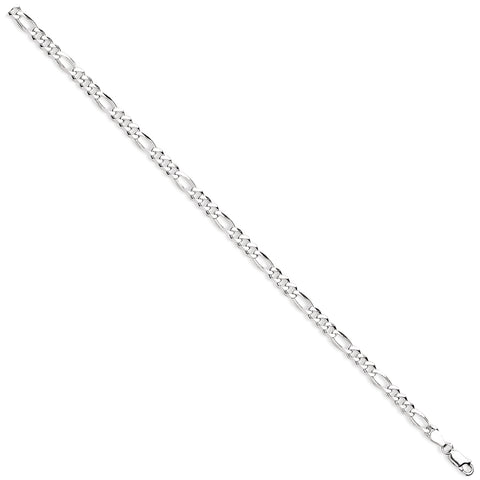 925 Sterling Silver Figaro Chain 5mm
