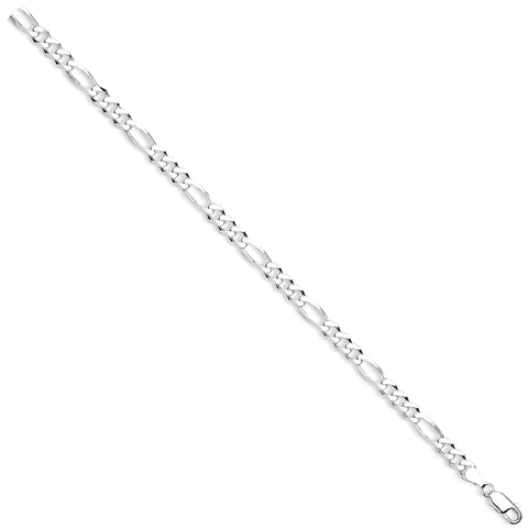925 Sterling Silver Figaro Chain 6mm