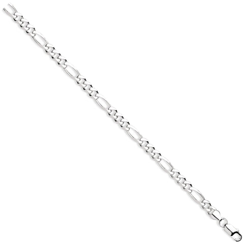 925 Sterling Silver Figaro Chain 7mm